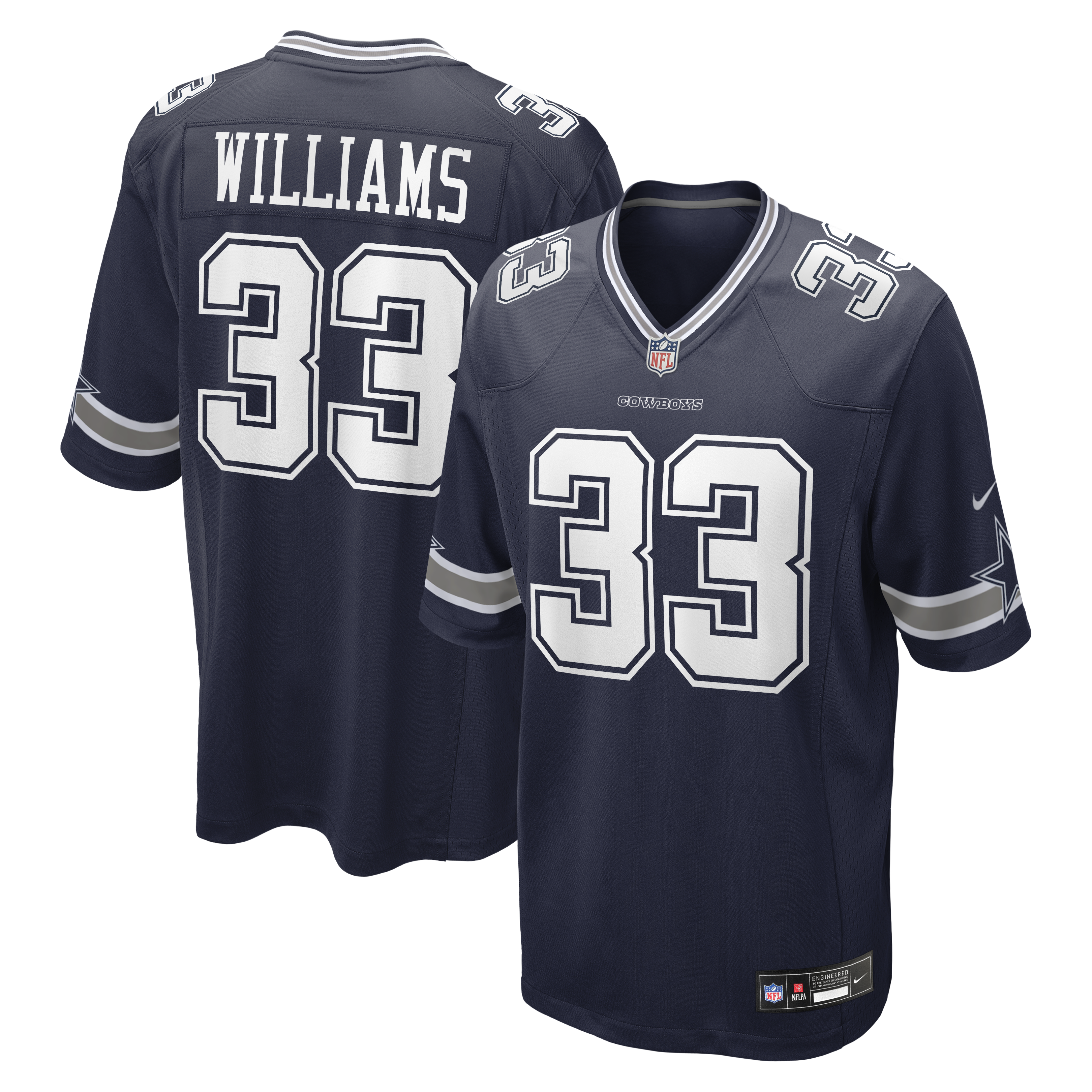Javonte Williams Dallas Cowboys Team Game Jersey - Navy | Stitched Football Jersey TJS1485