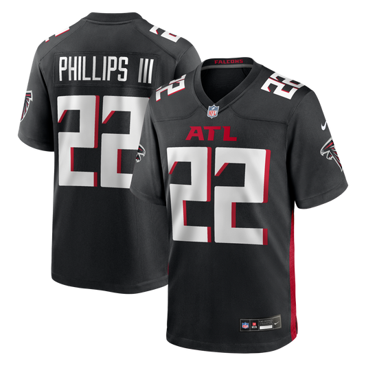 Clark Phillips III Atlanta Falcons Team Game Jersey - Black | Stitched Football Jersey TJS1402