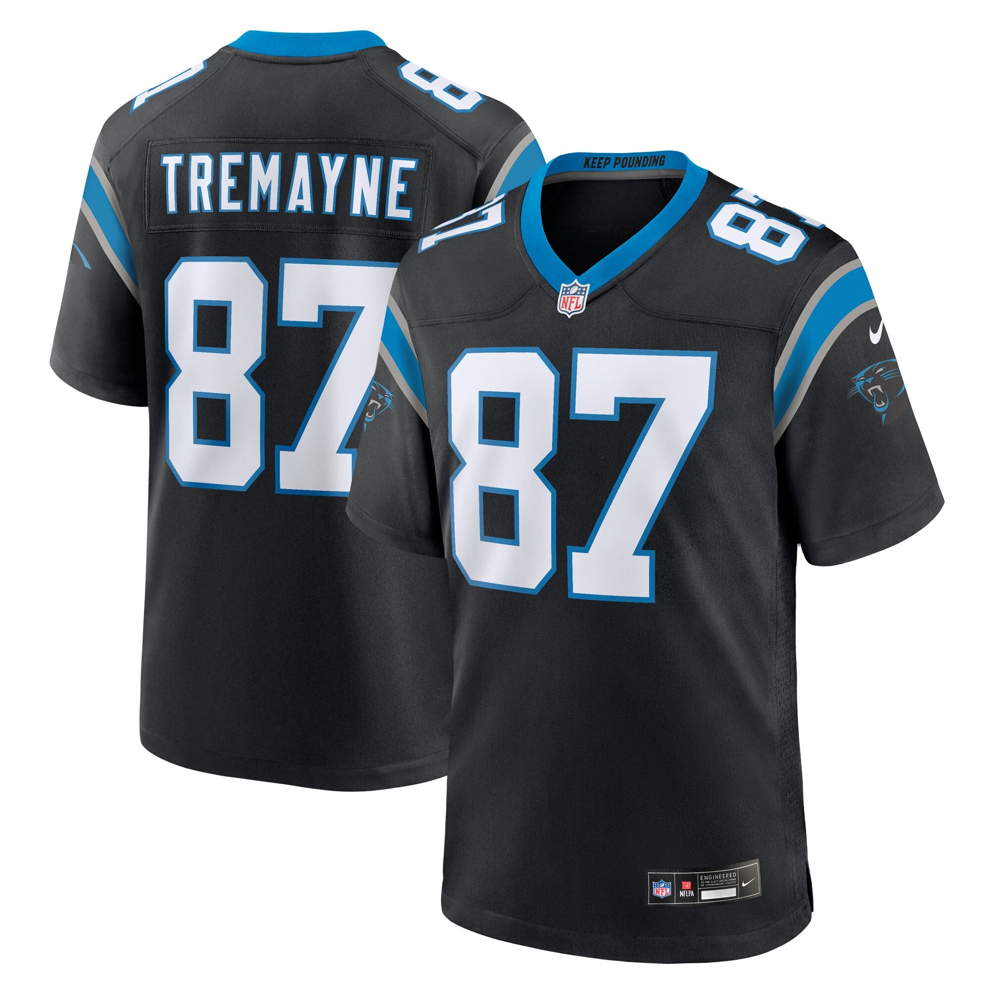Brycen Tremayne Carolina Panthers Team Game Jersey - Black | Stitched Football Jersey TJS1483
