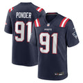 Elijah Ponder New England Patriots Team Game Jersey - Navy | Stitched Football Jersey TJS1420