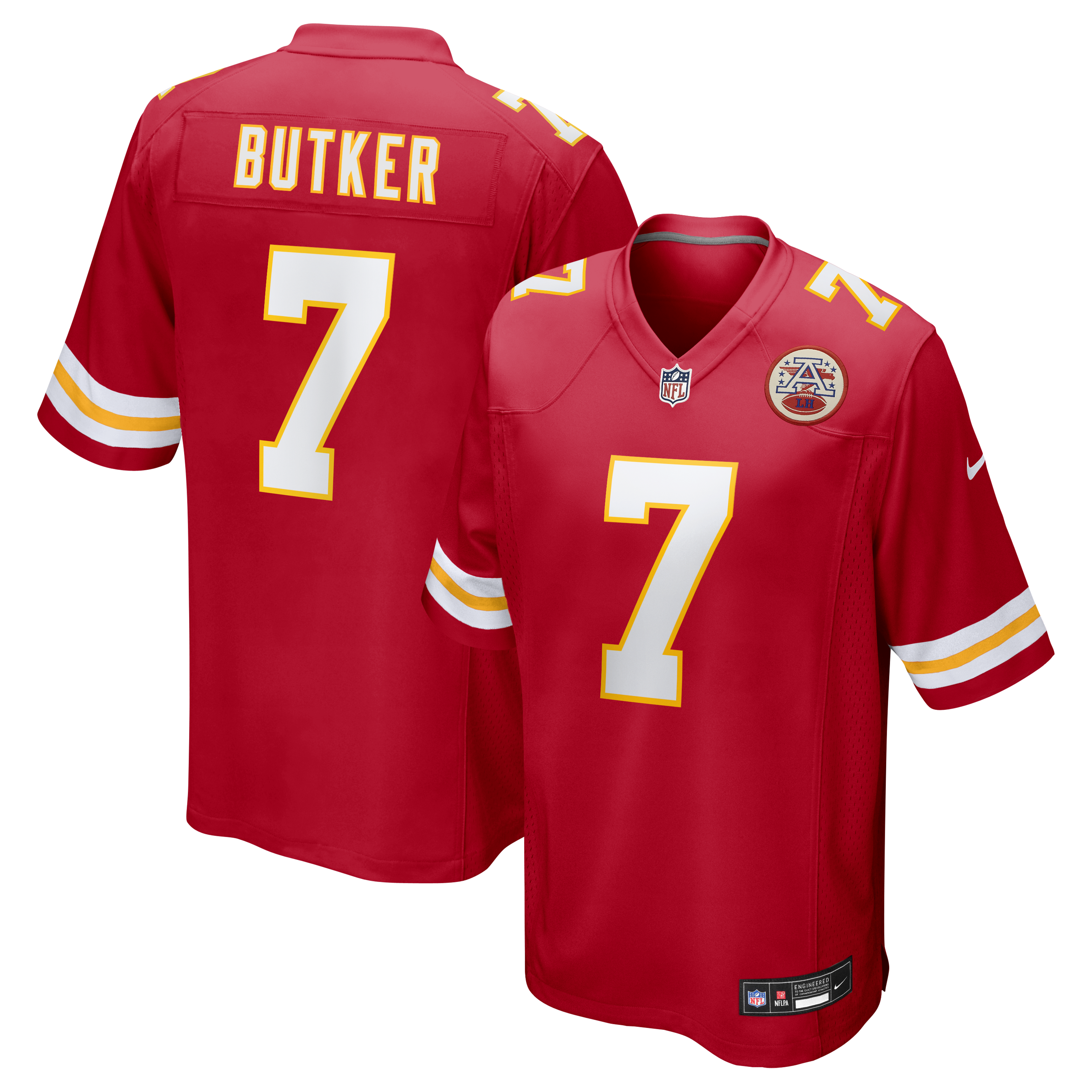 Harrison Butker Kansas City Chiefs Game Jersey - Red | Stitched Football Jersey TJS1458