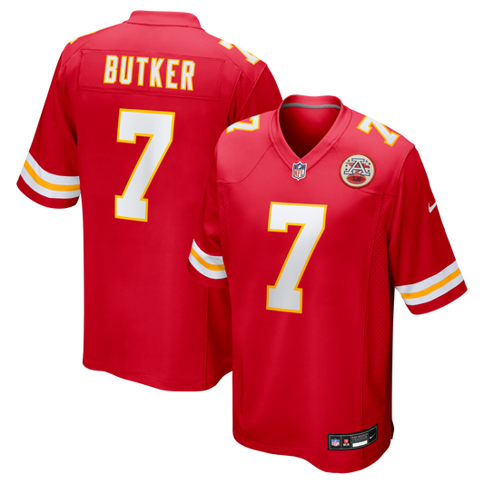 Harrison Butker Kansas City Chiefs Game Jersey - Red | Stitched Football Jersey TJS1458