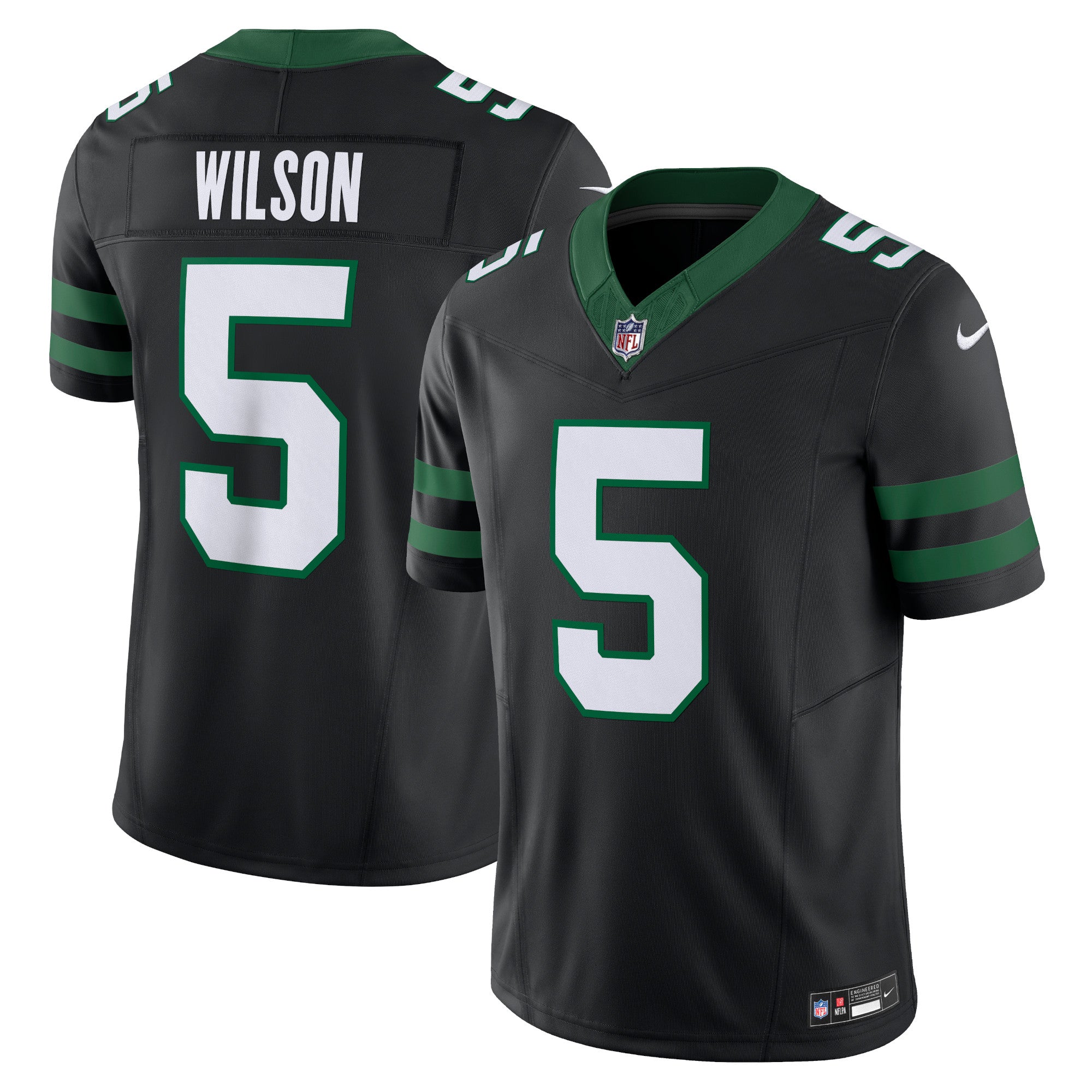 Garrett Wilson New York Jets Alternate Vapor F.U.S.E. Limited Jersey - Legacy Black | Stitched Football Jersey TJS1436