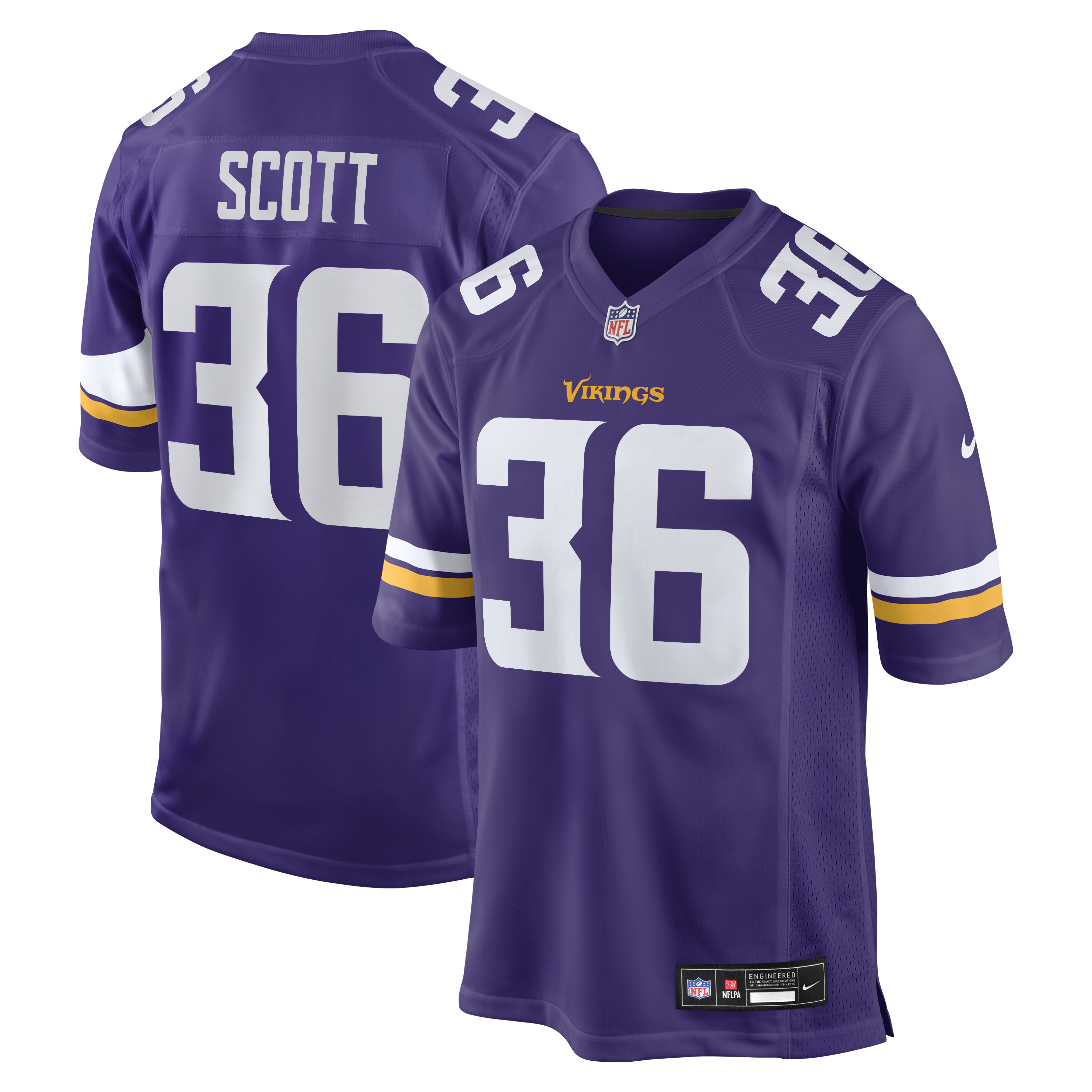 Zavier Scott Minnesota Vikings Team Game Jersey - Purple | Stitched Football Jersey TJS1600