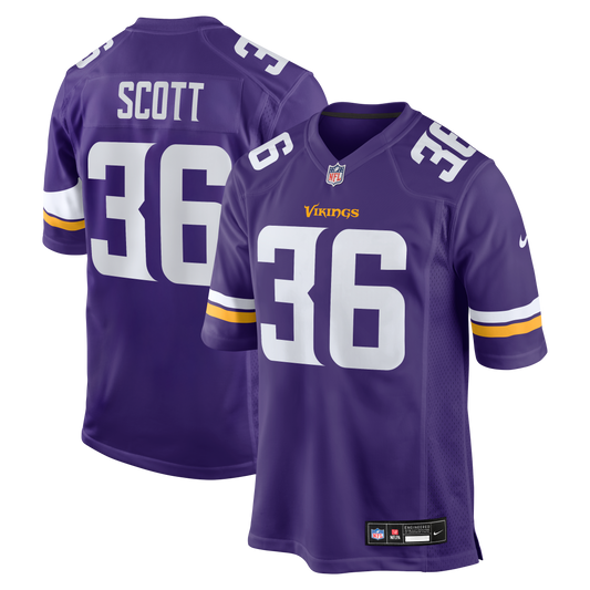 Zavier Scott Minnesota Vikings Team Game Jersey - Purple | Stitched Football Jersey TJS1600