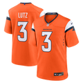 Wil Lutz Denver Broncos Team Game Jersey - Orange | Stitched Football Jersey TJS1505