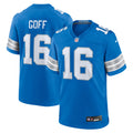 Jared Goff Detroit Lions Game Jersey - Blue | Stitched Football Jersey TJS1400