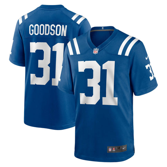 Tyler Goodson Indianapolis Colts Game Jersey - Royal | Stitched Football Jersey TJS1685