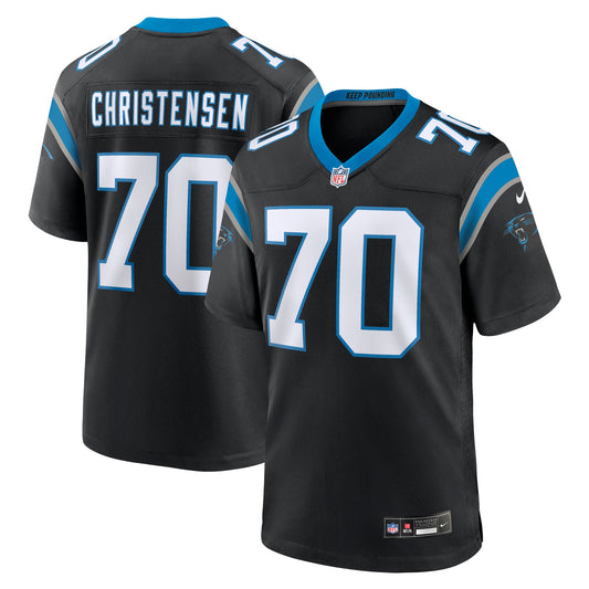 Brady Christensen Carolina Panthers Team Game Jersey - Black | Stitched Football Jersey TJS1824