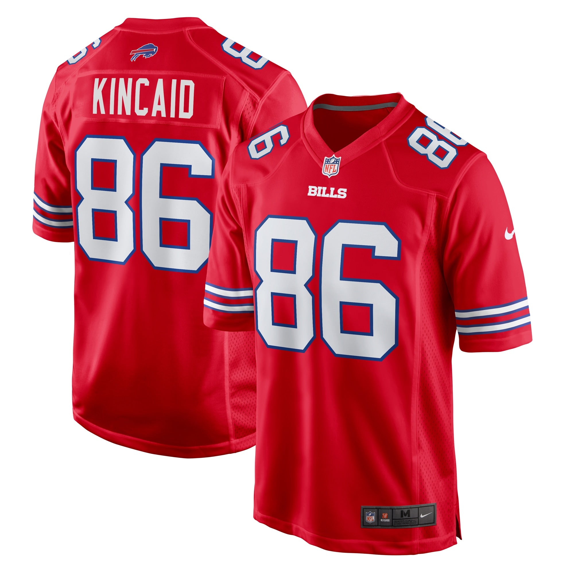 Dalton Kincaid Buffalo Bills Alternate Game Jersey - Red | Stitched Football Jersey TJS1751