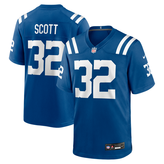Daniel Scott Indianapolis Colts Team Game Jersey - Royal | Stitched Football Jersey TJS1774