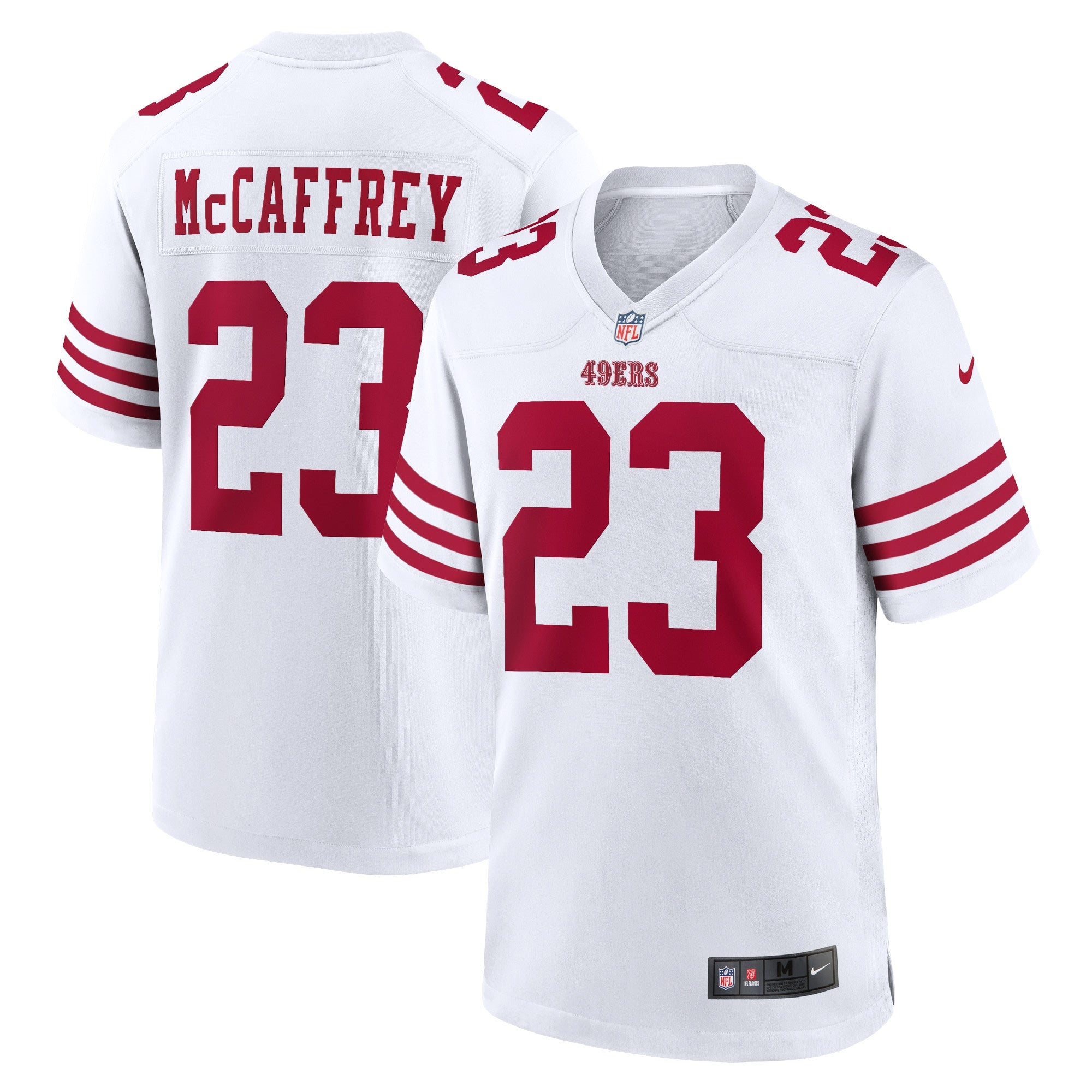 Christian McCaffrey San Francisco 49ers Game Player Jersey - White | Stitched Football Jersey TJS1792