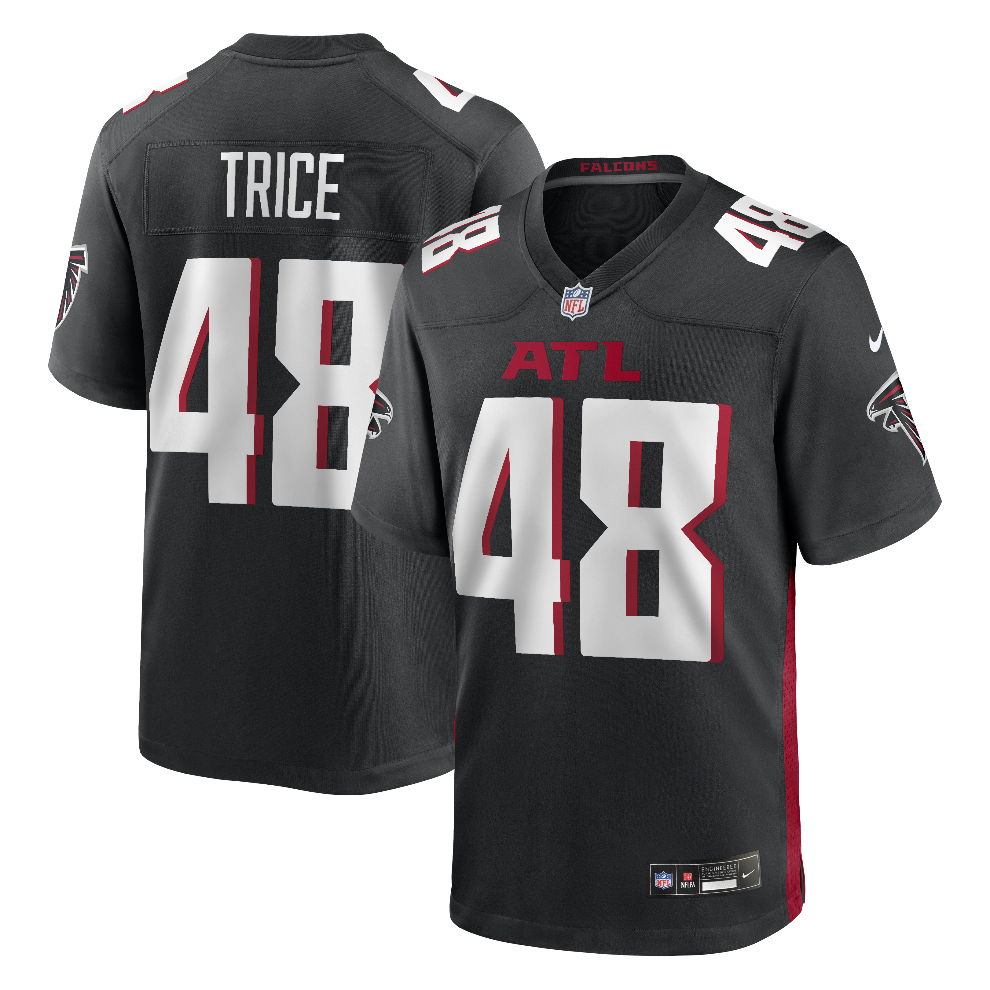 Bralen Trice Atlanta Falcons Team Game Jersey - Black | Stitched Football Jersey TJS1775