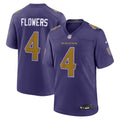 Zay Flowers Baltimore Ravens Alternate Game Jersey - Purple | Stitched Football Jersey TJS1735