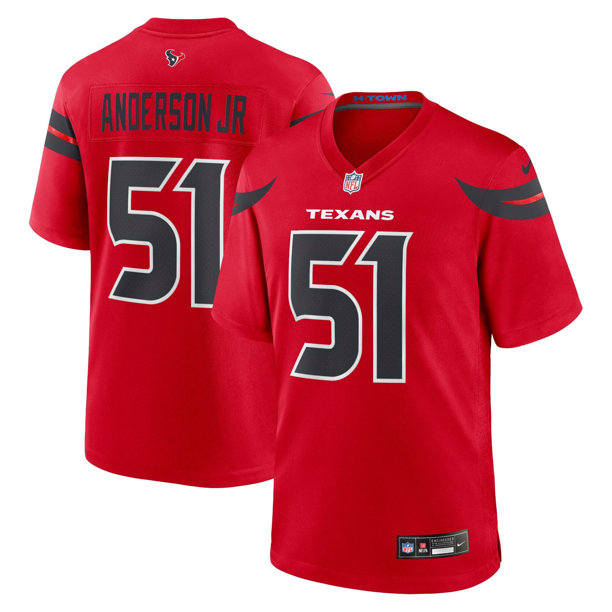 Will Anderson Jr. Houston Texans Alternate Game Jersey - Red | Stitched Football Jersey TJS1802