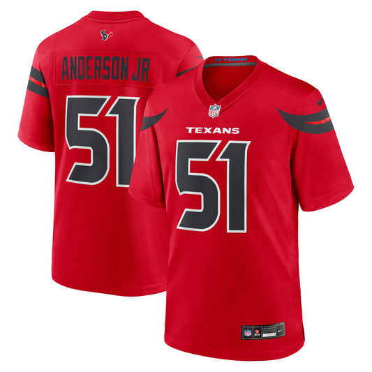 Will Anderson Jr. Houston Texans Alternate Game Jersey - Red | Stitched Football Jersey TJS1802