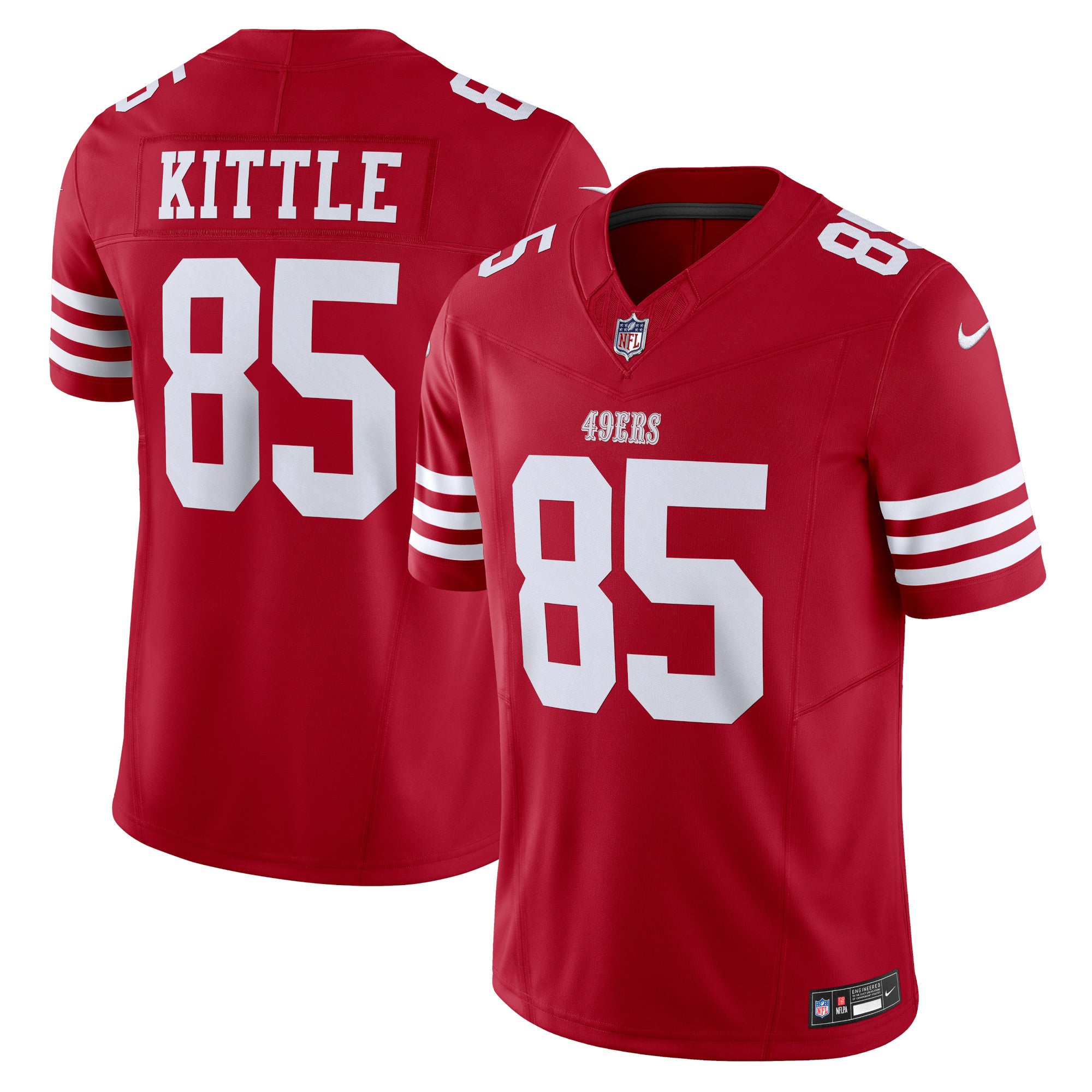 George Kittle San Francisco 49ers Vapor F.U.S.E. Limited Jersey - Scarlet | Stitched Football Jersey TJS1820