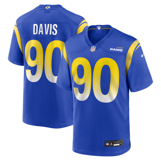 Tyler Davis Los Angeles Rams Team Game Jersey - Royal | Stitched Football Jersey TJS1602
