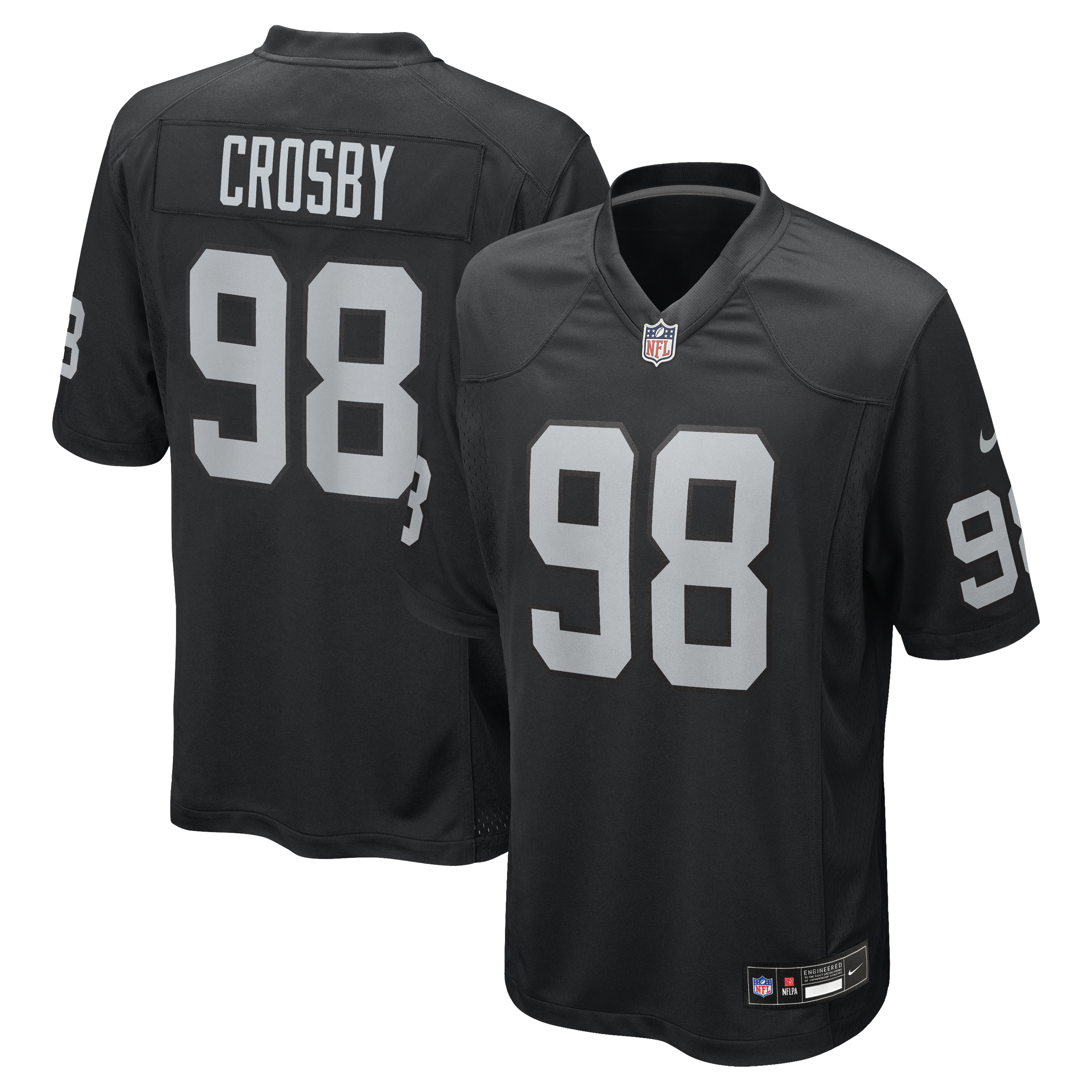 Maxx Crosby Las Vegas Raiders Game Jersey - Black | Stitched Football Jersey TJS1673