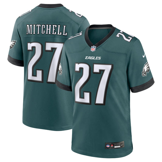 Quinyon Mitchell Philadelphia Eagles Player Game Jersey - Midnight Green | Stitched Football Jersey TJS1687