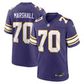 Jim Marshall Minnesota Vikings Retired Player Alternate Game Jersey - Purple | Stitched Football Jersey TJS1688