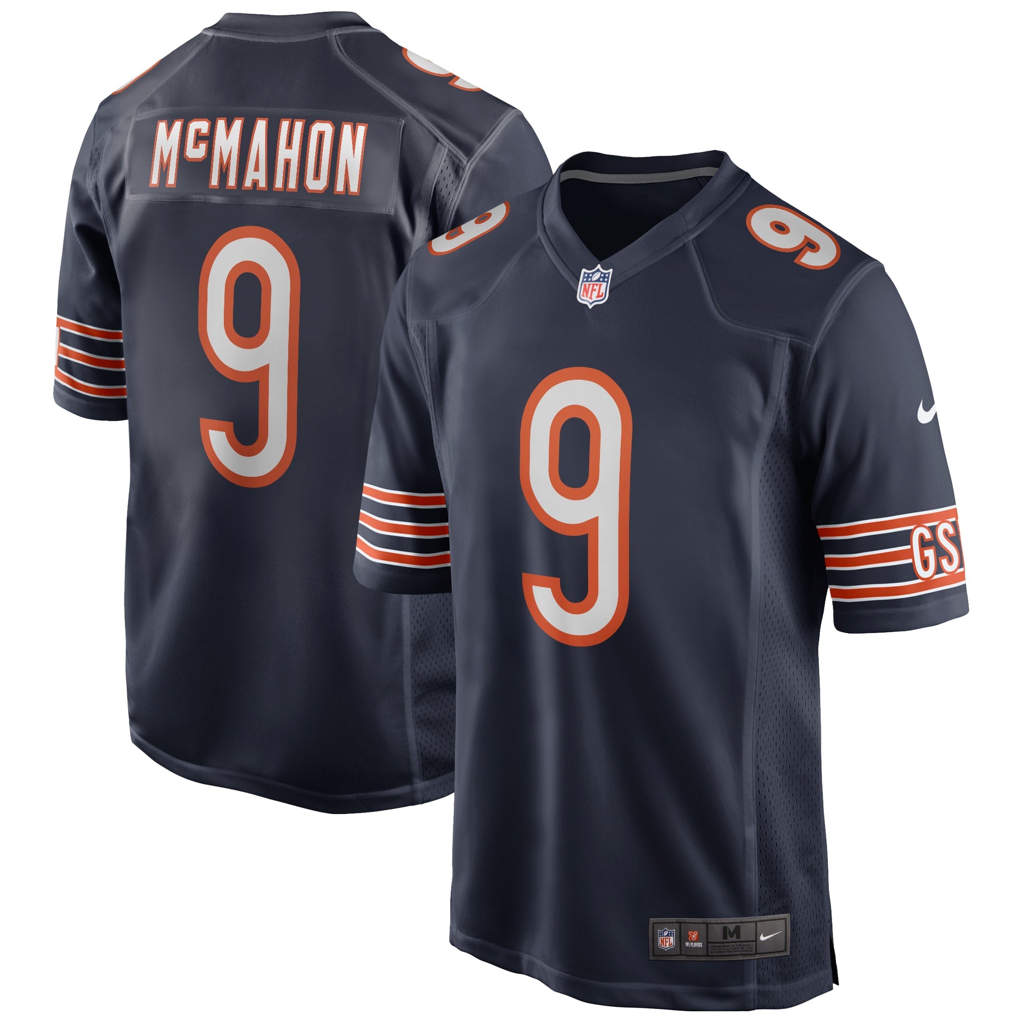 Jim McMahon Chicago Bears Game Retired Player Jersey - Navy | Stitched Football Jersey TJS1661