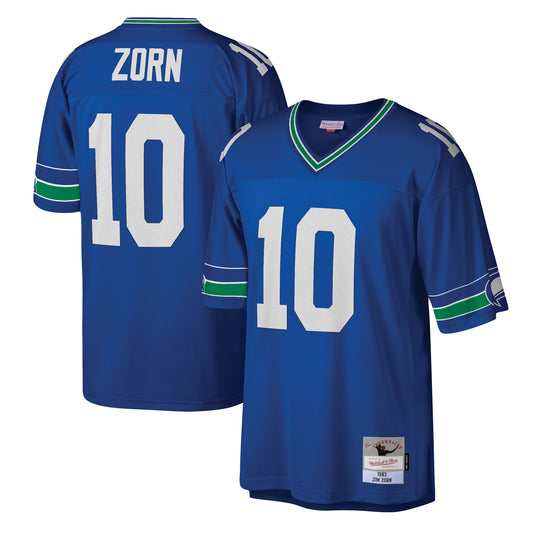 Jim Zorn Seattle Seahawks M & N Legacy Replica Jersey - Royal | Stitched Football Jersey TJS1617