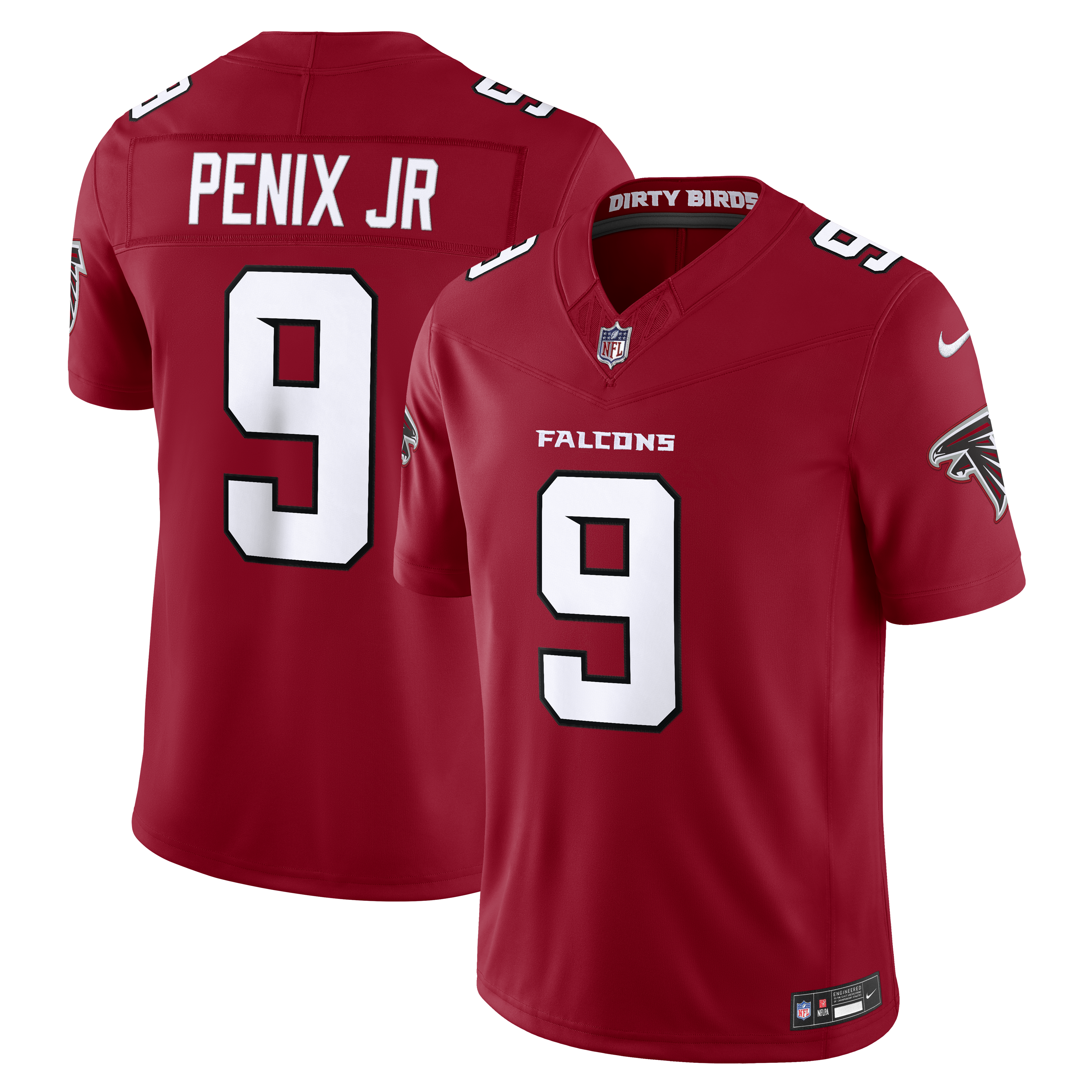 Michael Penix Jr. Atlanta Falcons Vapor F.U.S.E. Stitched Limited Jersey - Red | Stitched Football Jersey TJS1695