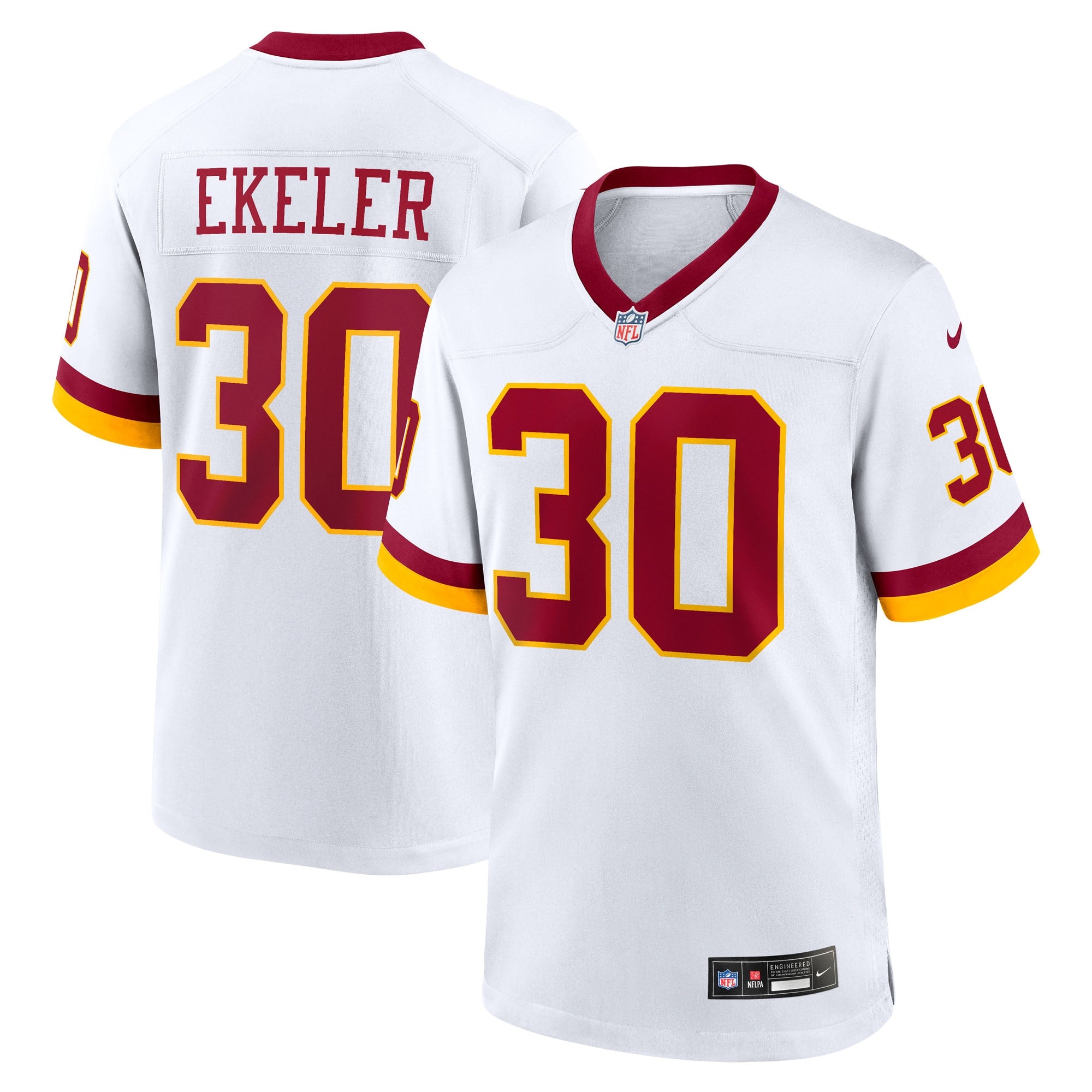 Austin Ekeler Washington Commanders Game Super Bowl Era Jersey - White | Stitched Football Jersey TJS1668