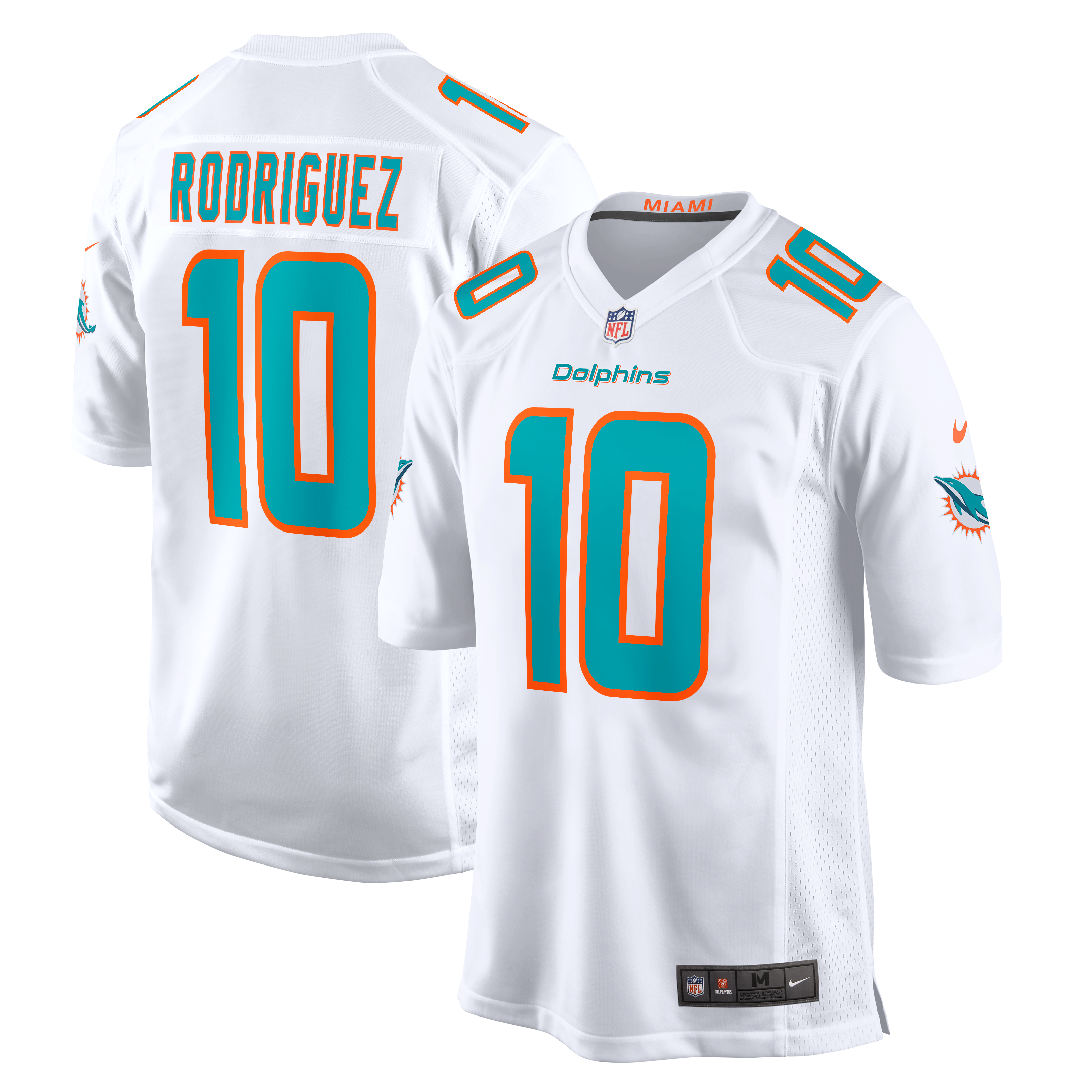 Jacob Rodriguez Miami Dolphins Game Jersey - White | Stitched Football Jersey TJS1663