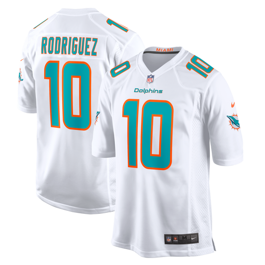 Jacob Rodriguez Miami Dolphins Game Jersey - White | Stitched Football Jersey TJS1663