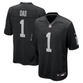 Number 1 Dad Las Vegas Raiders Game Jersey - Black | Stitched Football Jersey TJS1619
