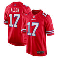 Josh Allen Buffalo Bills Alternate Game Jersey - Red | Stitched Football Jersey TJS1623