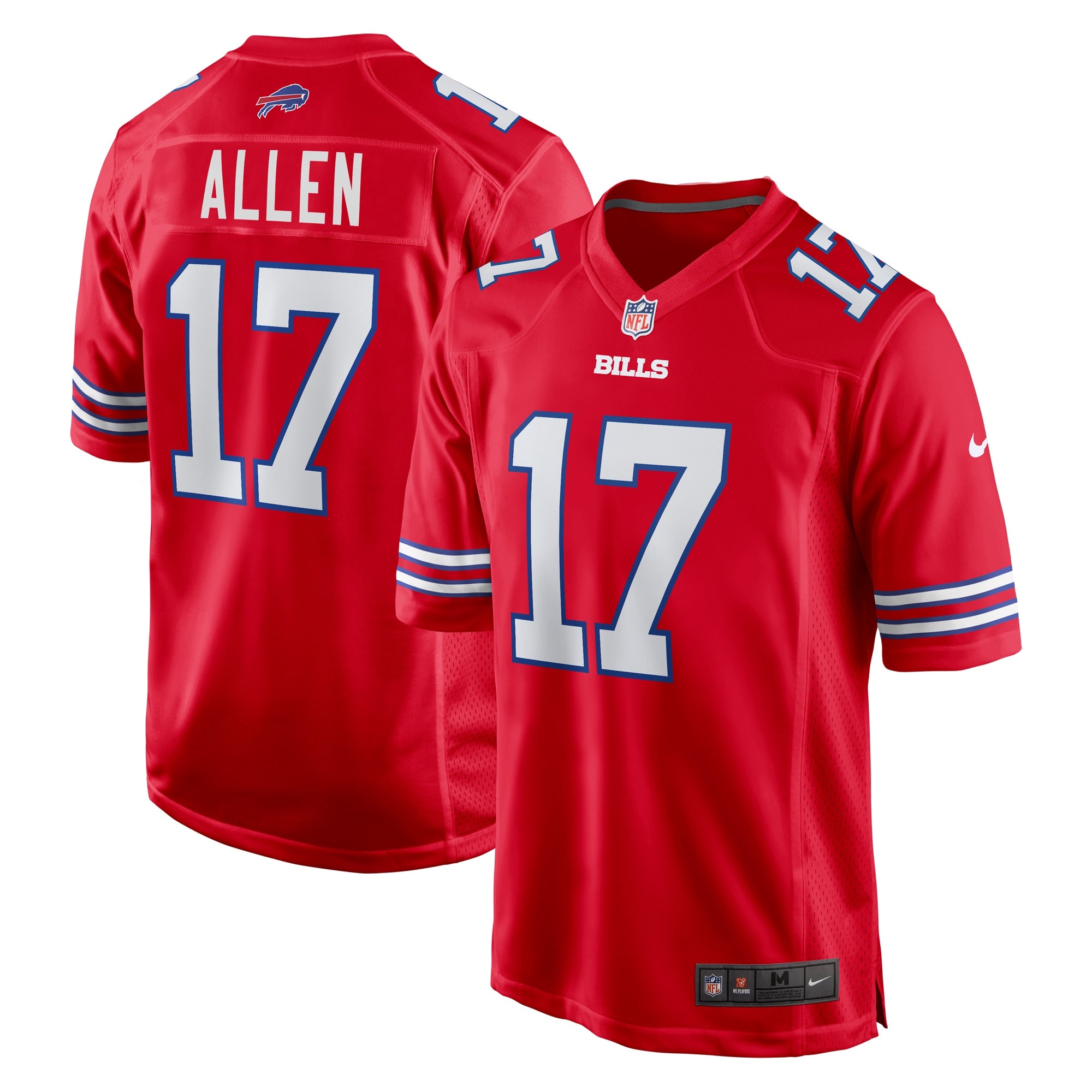 Josh Allen Buffalo Bills Alternate Game Jersey - Red | Stitched Football Jersey TJS1623