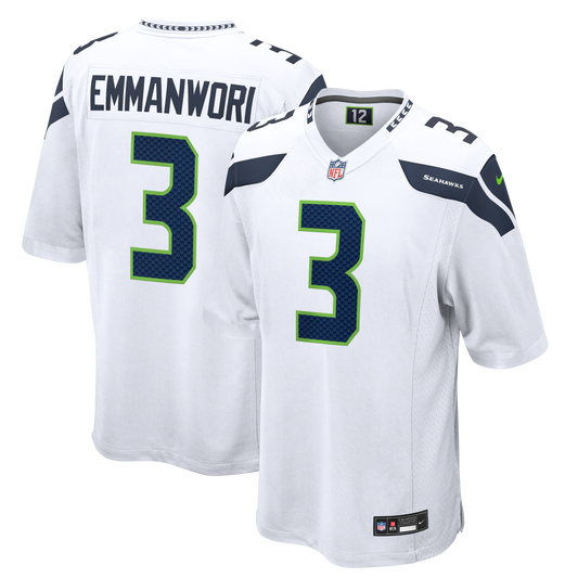 Nick Emmanwori Seattle Seahawks Game Jersey - White | Stitched Football Jersey TJS1612