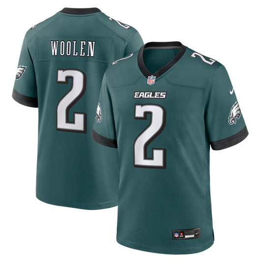 Tariq Woolen Philadelphia Eagles Team Game Jersey - Midnight Green | Stitched Football Jersey TJS1652