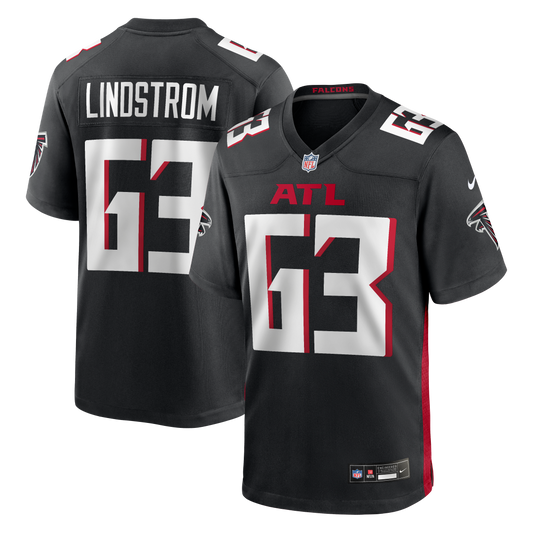 Chris Lindstrom Atlanta Falcons Game Jersey - Black | Stitched Football Jersey TJS1618
