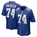 Greg Van Roten New York Giants Team Game Jersey - Royal | Stitched Football Jersey TJS1636