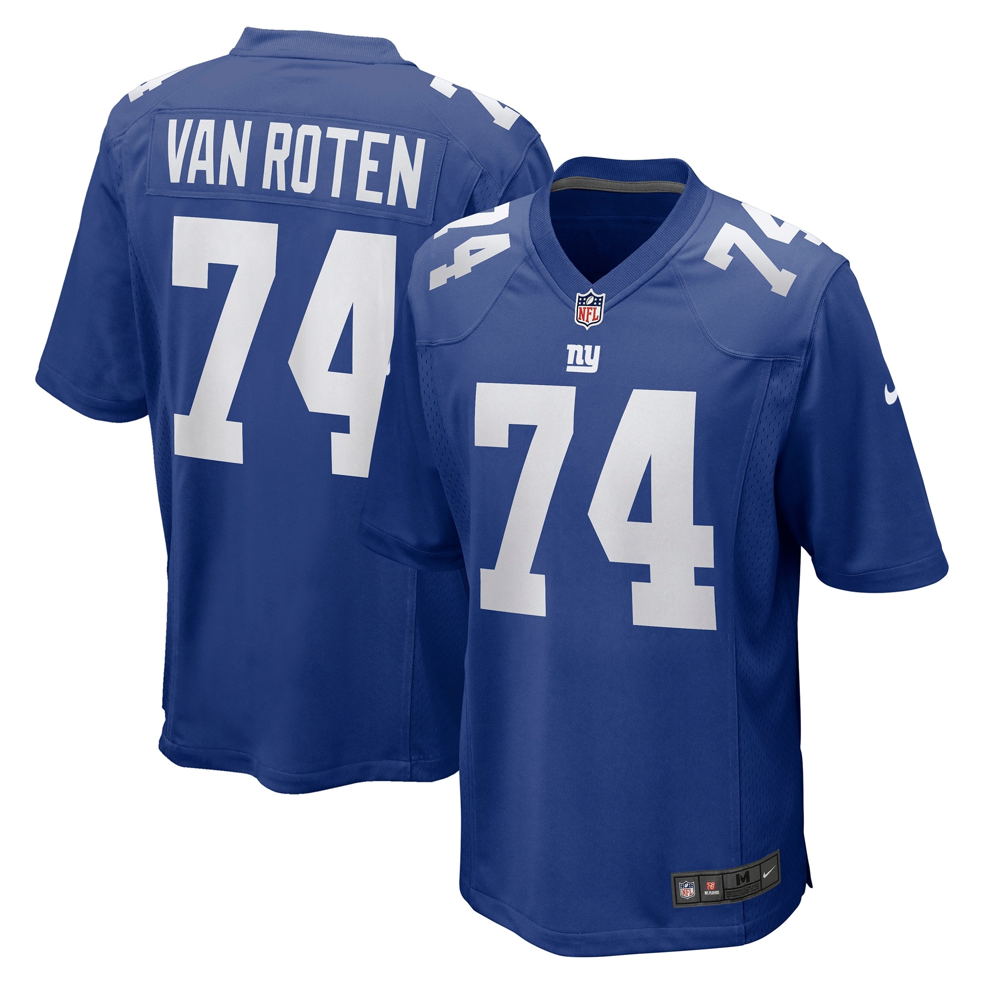 Greg Van Roten New York Giants Team Game Jersey - Royal | Stitched Football Jersey TJS1636