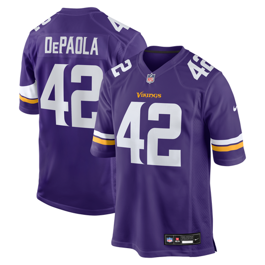 Andrew DePaola Minnesota Vikings Game Jersey - Purple | Stitched Football Jersey TJS1643