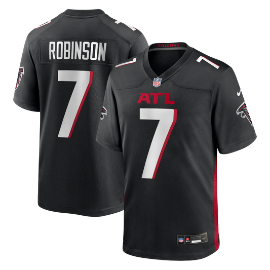 Bijan Robinson Atlanta Falcons Game Jersey - Black | Stitched Football Jersey TJS1680