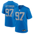 Aidan Hutchinson Detroit Lions Alternate Game Jersey - Blue | Stitched Football Jersey TJS1613