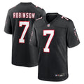 Bijan Robinson Atlanta Falcons Throwback Game Jersey - Black | Stitched Football Jersey TJS1609