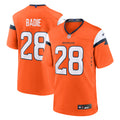 Tyler Badie Denver Broncos Team Game Jersey - Orange | Stitched Football Jersey TJS1674