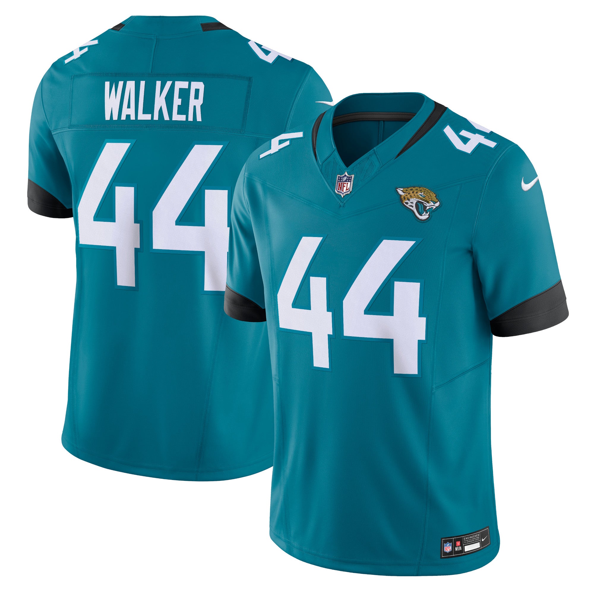 Travon Walker Jacksonville Jaguars Vapor F.U.S.E. Limited Jersey - Teal | Stitched Football Jersey TJS1630
