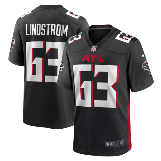 Chris Lindstrom Atlanta Falcons Team Game Jersey - Black | Stitched Football Jersey TJS1669