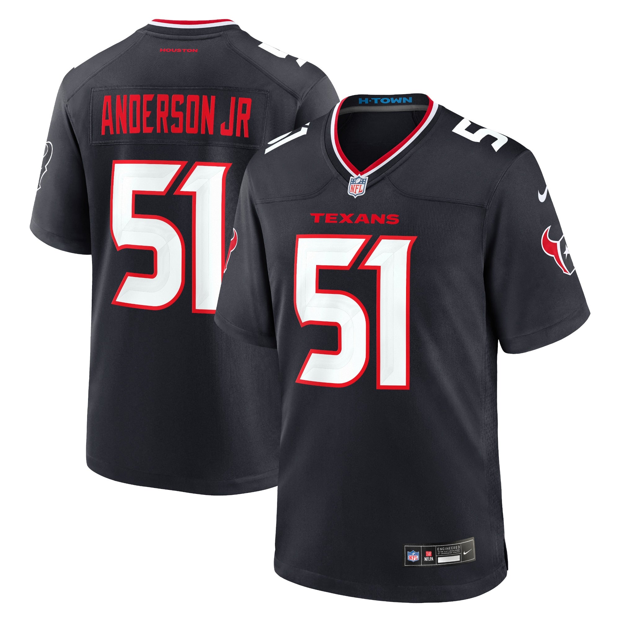 Will Anderson Jr. Houston Texans Game Jersey - Navy | Stitched Football Jersey TJS1653
