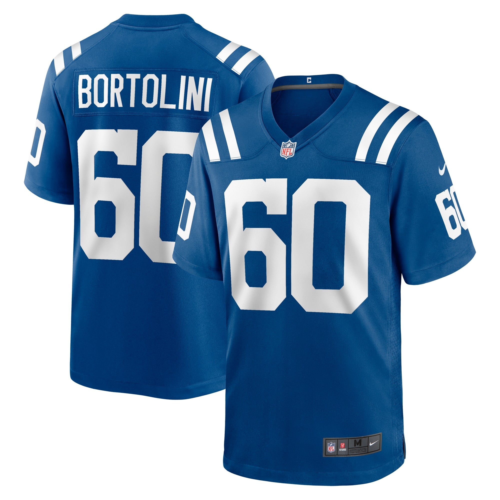 Tanor Bortolini Indianapolis Colts Game Jersey - Royal | Stitched Football Jersey TJS1621