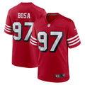 Nick Bosa San Francisco 49ers Alternate Game Jersey - Scarlet | Stitched Football Jersey TJS1615