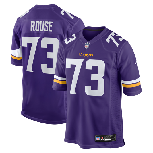 Walter Rouse Minnesota Vikings Team Game Jersey - Purple | Stitched Football Jersey TJS1693